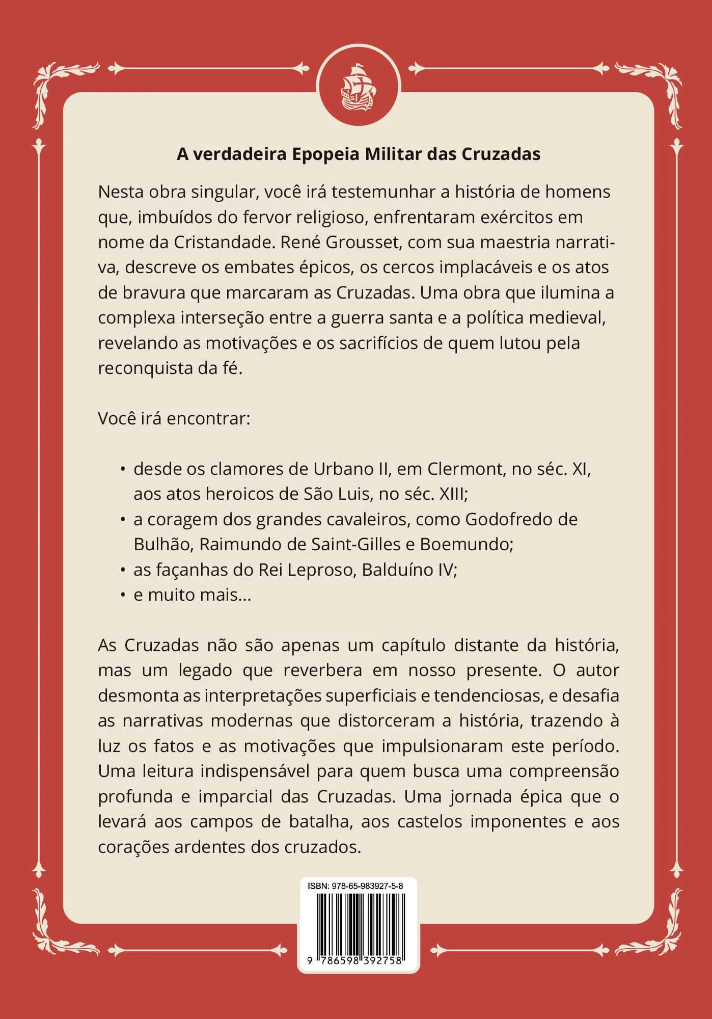 História das Cruzadas: sem mitos (René Grousset) - Capa Dura - Image 3